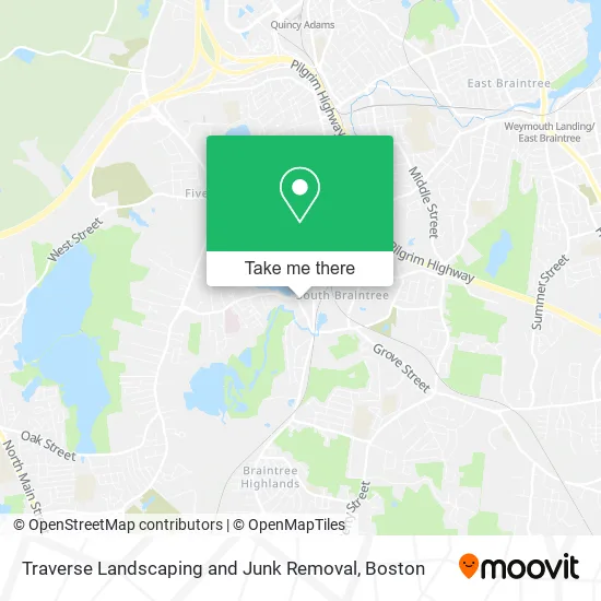 Traverse Landscaping and Junk Removal map