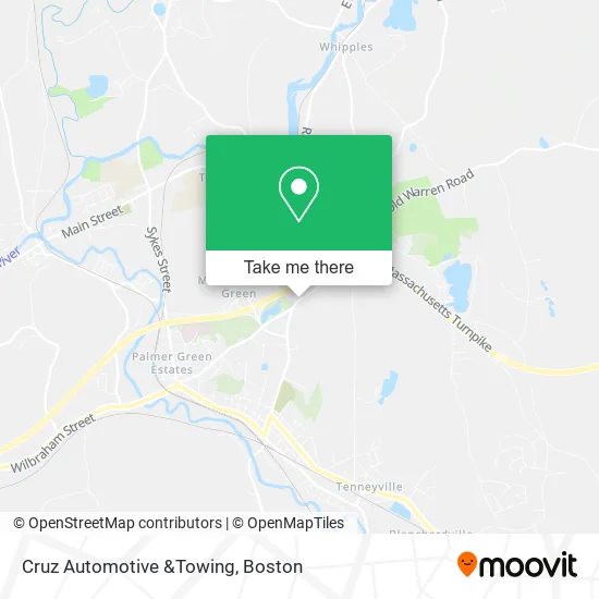 Cruz Automotive &Towing map