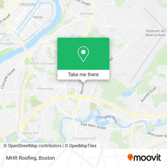 MHR Roofing map