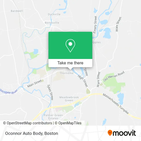 Oconnor Auto Body map