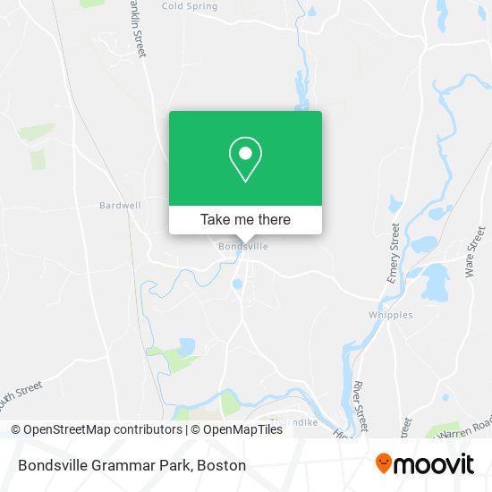 Mapa de Bondsville Grammar Park