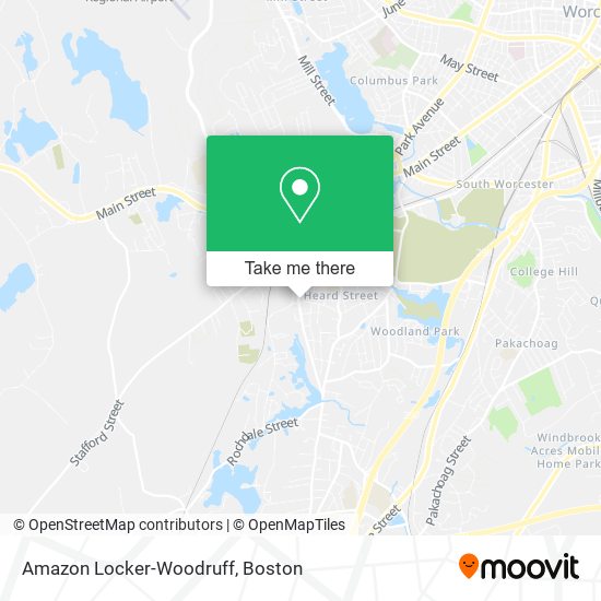 Amazon Locker-Woodruff map