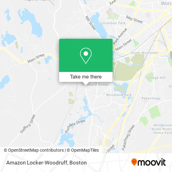 Amazon Locker-Woodruff map