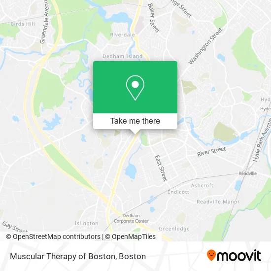 Muscular Therapy of Boston map
