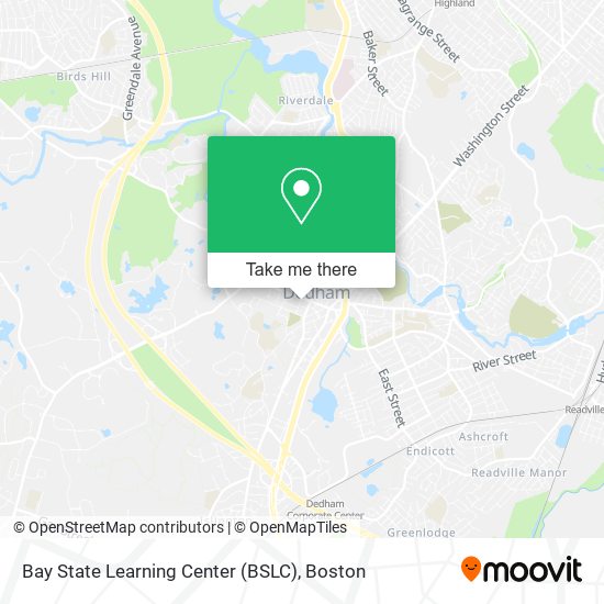 Bay State Learning Center (BSLC) map