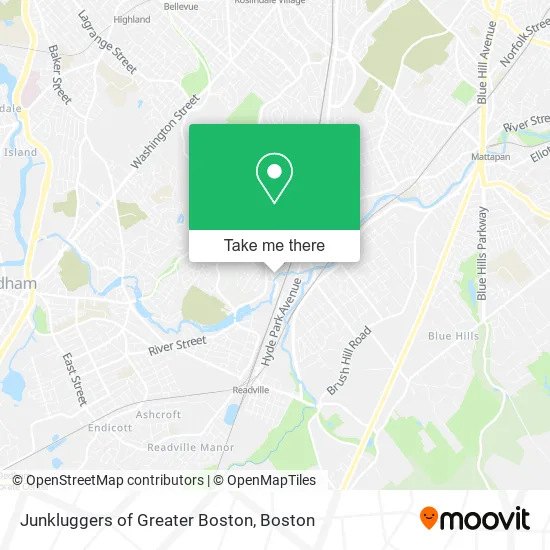 Junkluggers of Greater Boston map