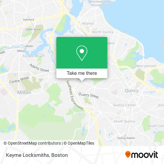 Keyme Locksmiths map