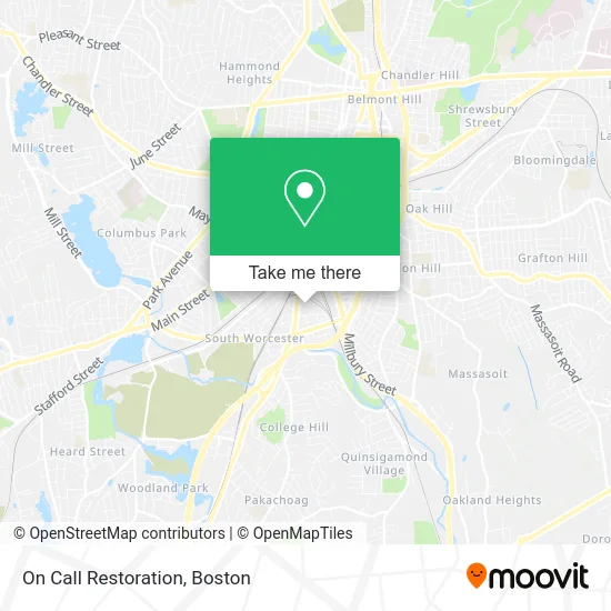 On Call Restoration map