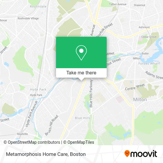 Metamorphosis Home Care map