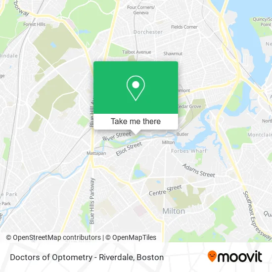 Doctors of Optometry - Riverdale map