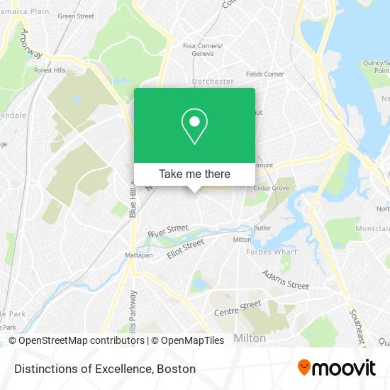 Distinctions of Excellence map