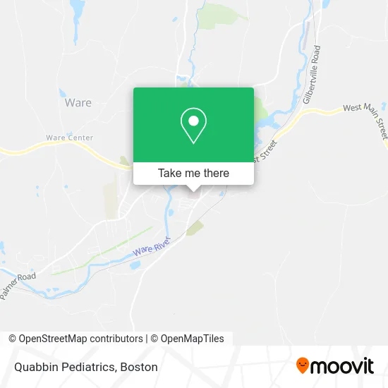 Quabbin Pediatrics map