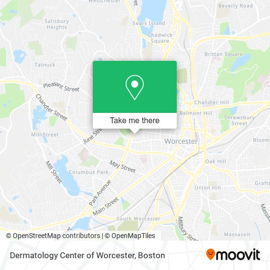 Mapa de Dermatology Center of Worcester