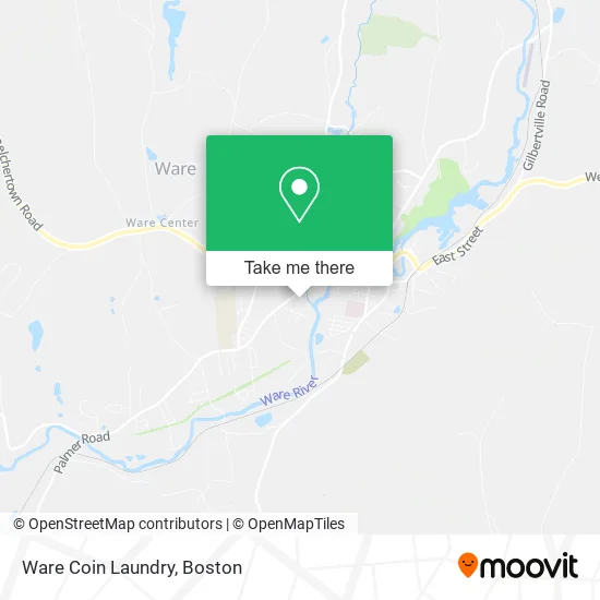 Ware Coin Laundry map