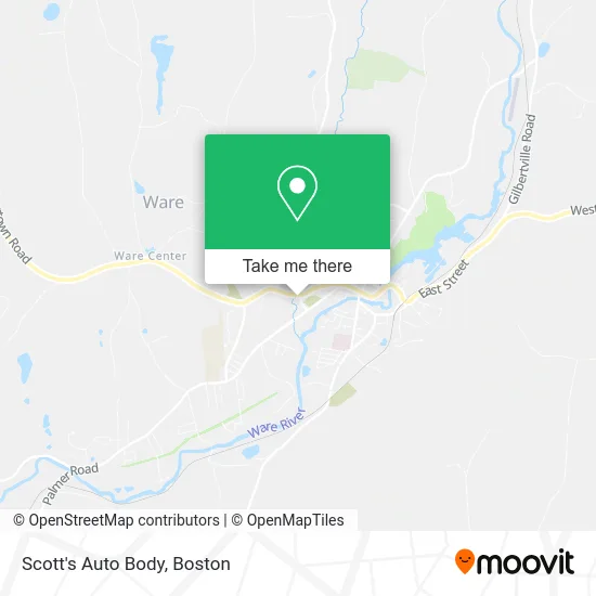 Scott's Auto Body map