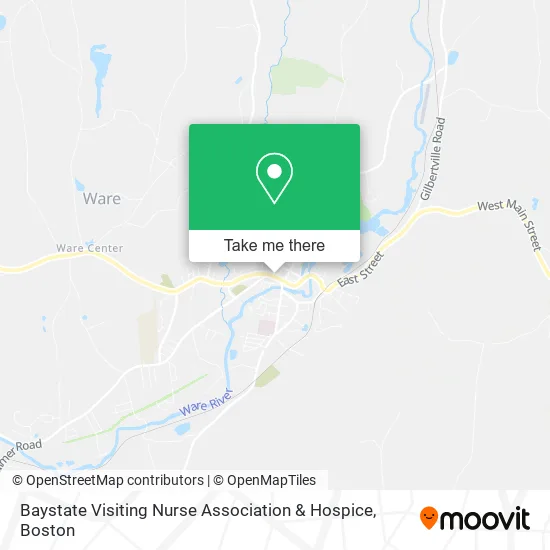Baystate Visiting Nurse Association & Hospice map