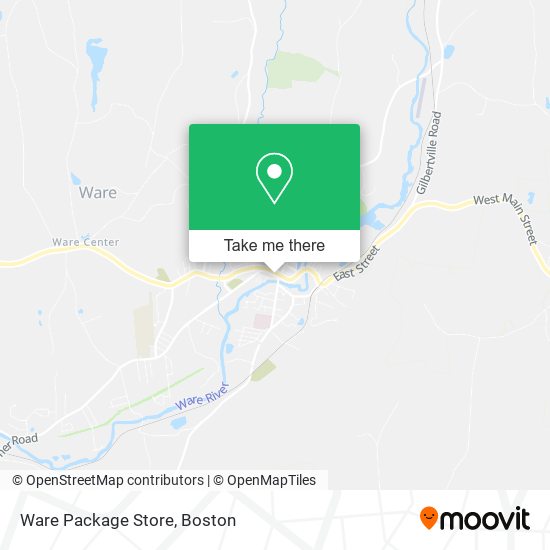 Ware Package Store map