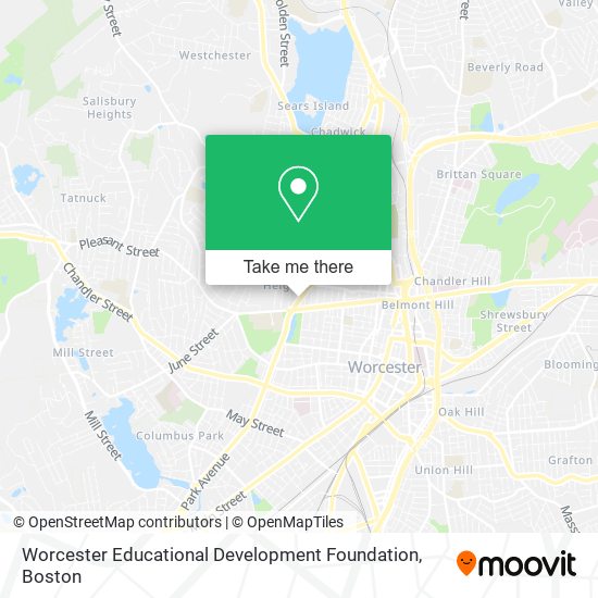 Worcester Educational Development Foundation map