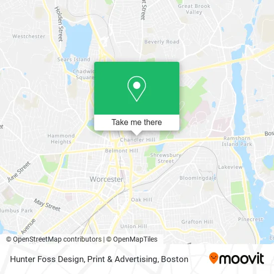 Mapa de Hunter Foss Design, Print & Advertising