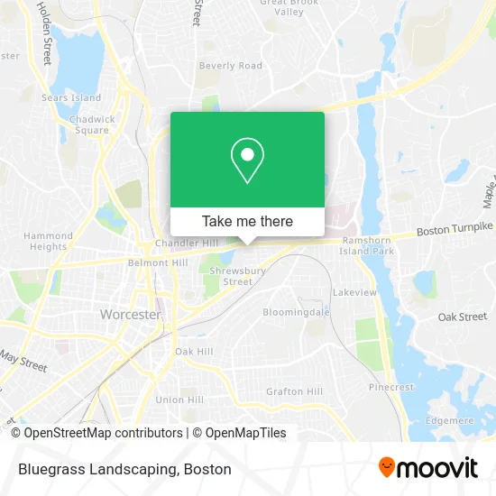Bluegrass Landscaping map
