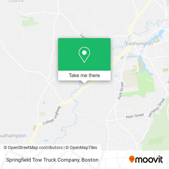 Mapa de Springfield Tow Truck Company