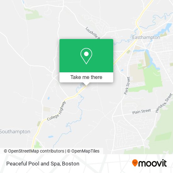 Peaceful Pool and Spa map
