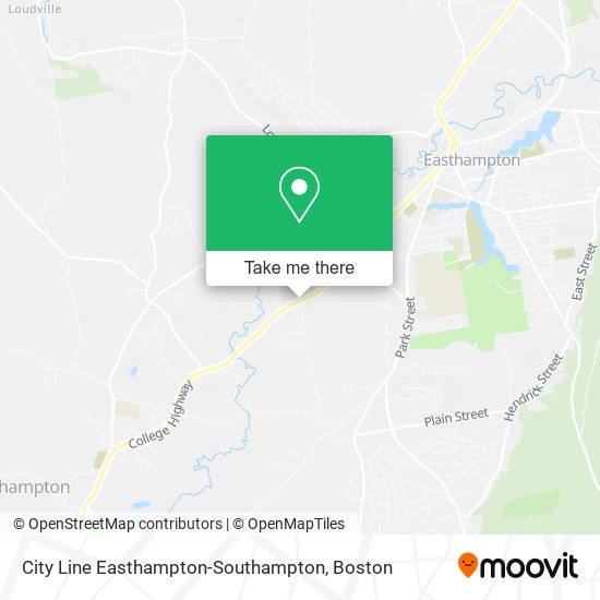 City Line Easthampton-Southampton map