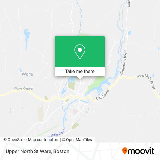 Mapa de Upper North St Ware