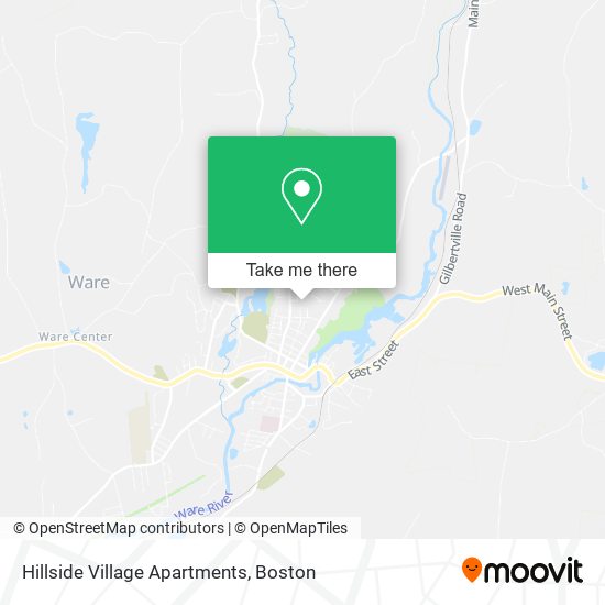 Hillside Village Apartments map