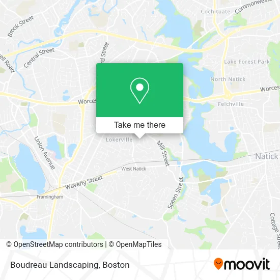 Boudreau Landscaping map