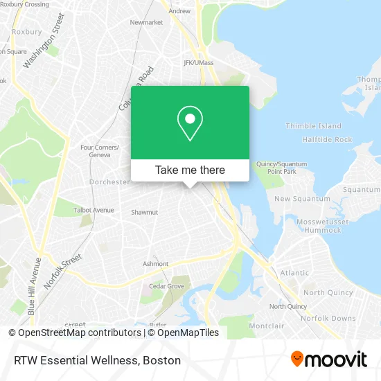 RTW Essential Wellness map