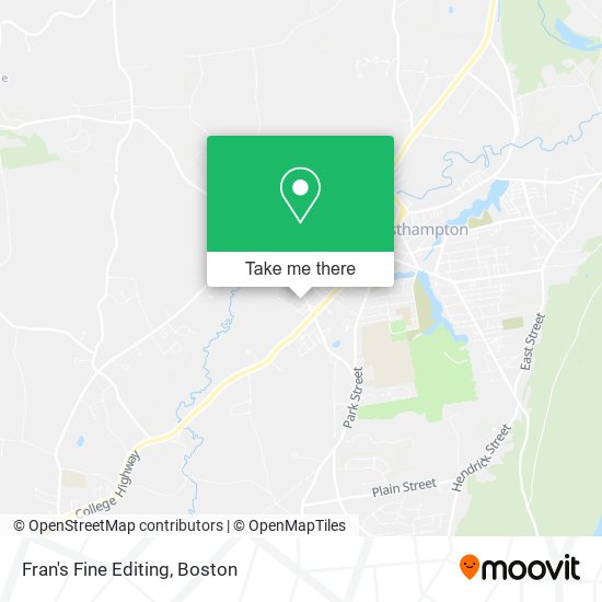 Fran's Fine Editing map