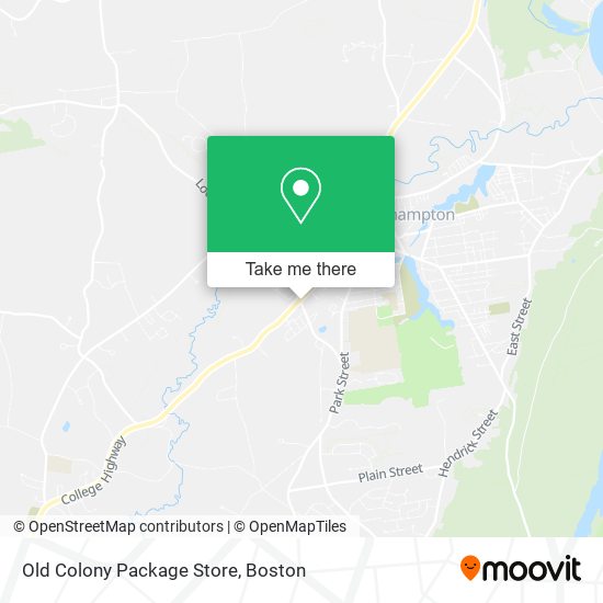 Mapa de Old Colony Package Store