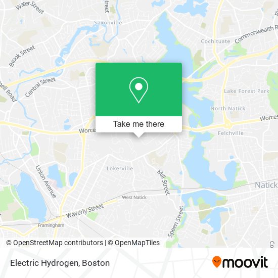 Mapa de Electric Hydrogen