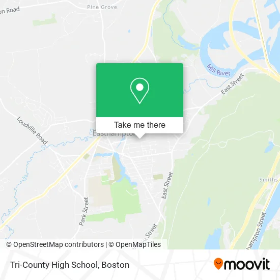 Tri-County High School map