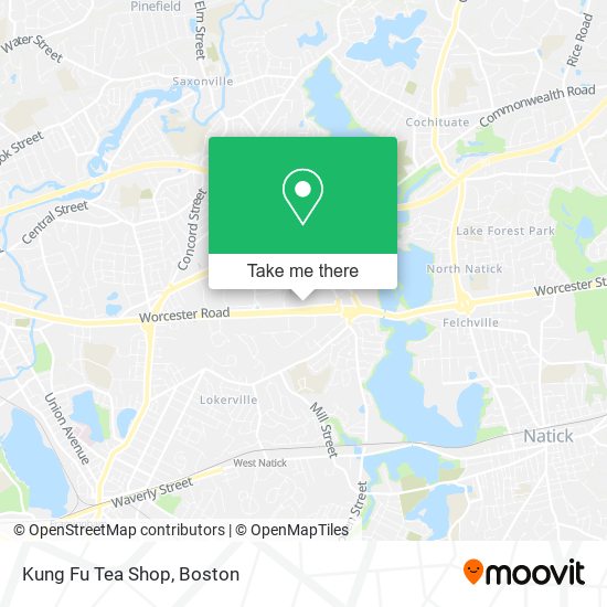 Kung Fu Tea Shop map