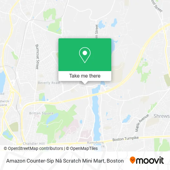 Amazon Counter-Sip Nâ Scratch Mini Mart map