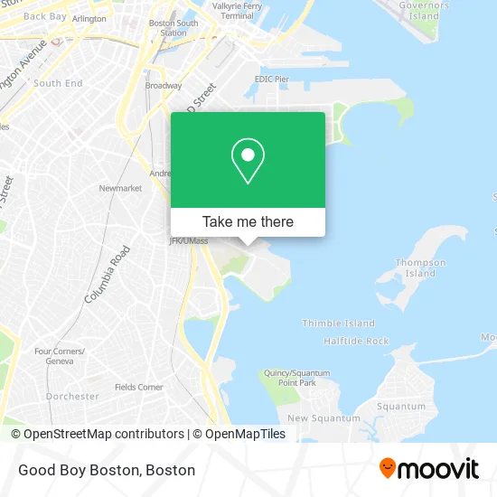Good Boy Boston map