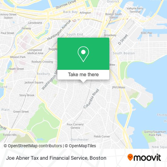 Joe Abner Tax and Financial Service map