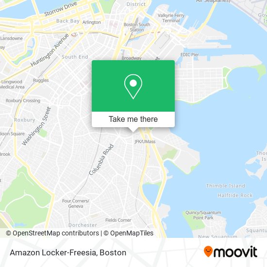 Mapa de Amazon Locker-Freesia