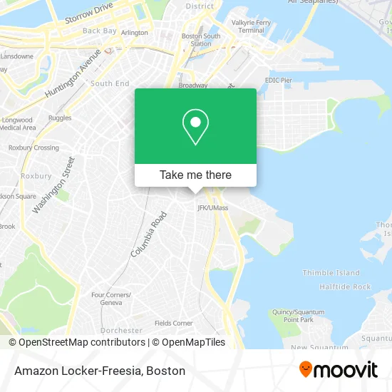 Amazon Locker-Freesia map