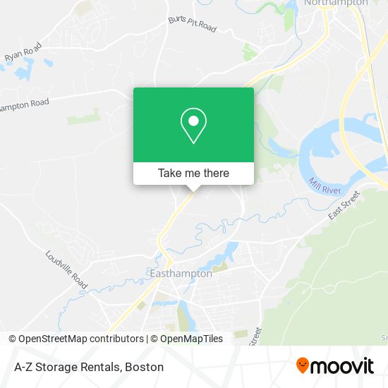 A-Z Storage Rentals map