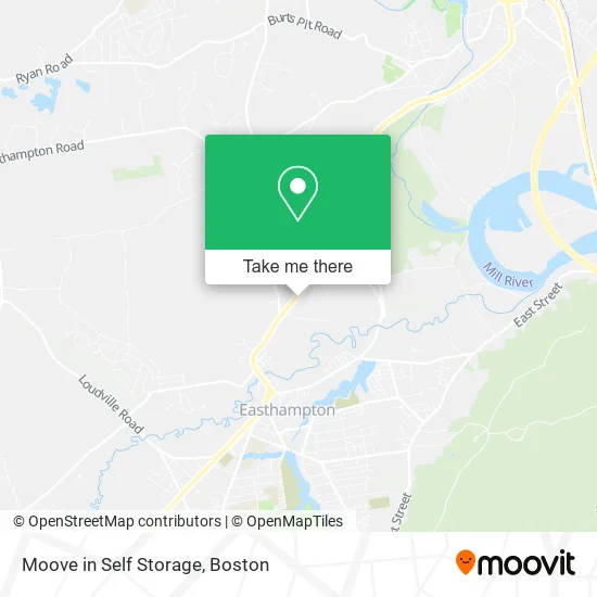 Moove in Self Storage map