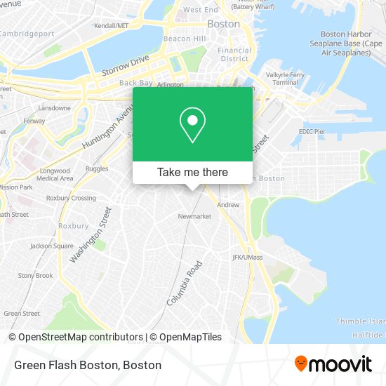 Mapa de Green Flash Boston