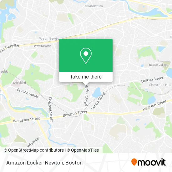 Mapa de Amazon Locker-Newton