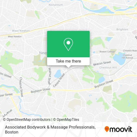 Associated Bodywork & Massage Professionals map