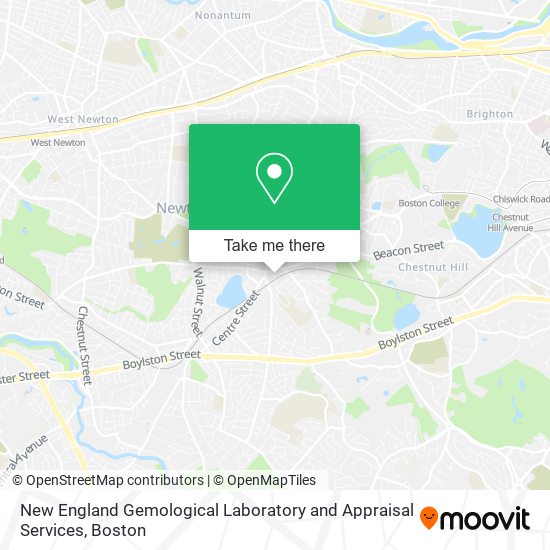 Mapa de New England Gemological Laboratory and Appraisal Services