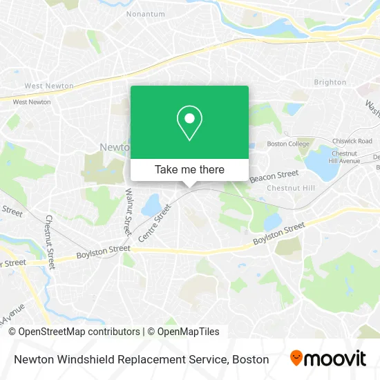 Newton Windshield Replacement Service map