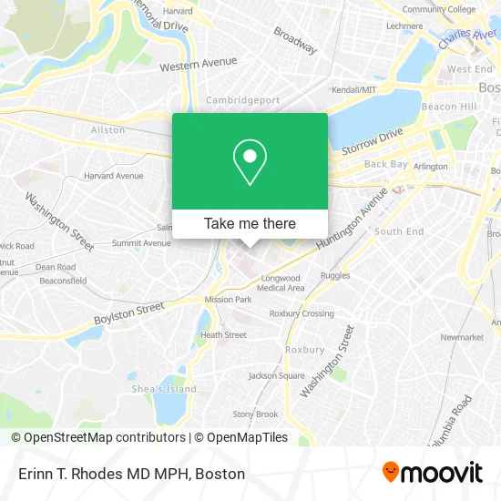 Mapa de Erinn T. Rhodes MD MPH