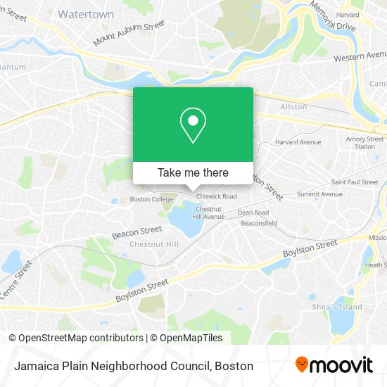 Mapa de Jamaica Plain Neighborhood Council